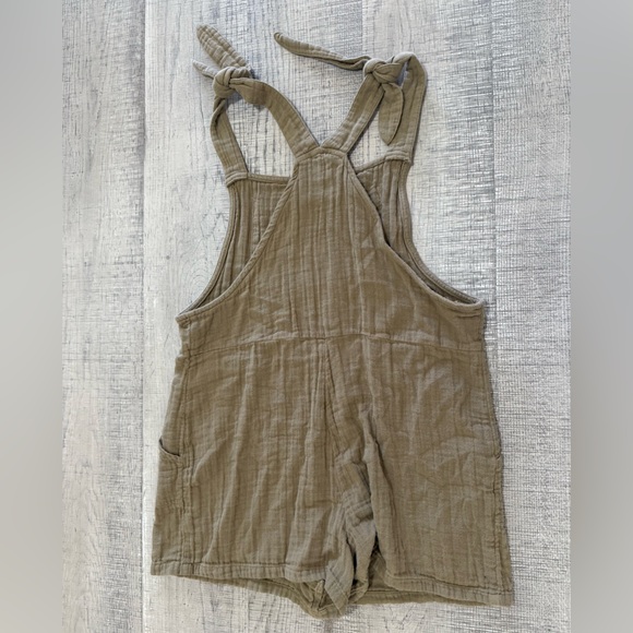 SO Olive Green Textured Shortalls Size Small - Picture 4 of 13